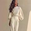 2026 Women's Versatile Long Sleeve Hoodie - Spring/Autumn Pullover with Round Neck