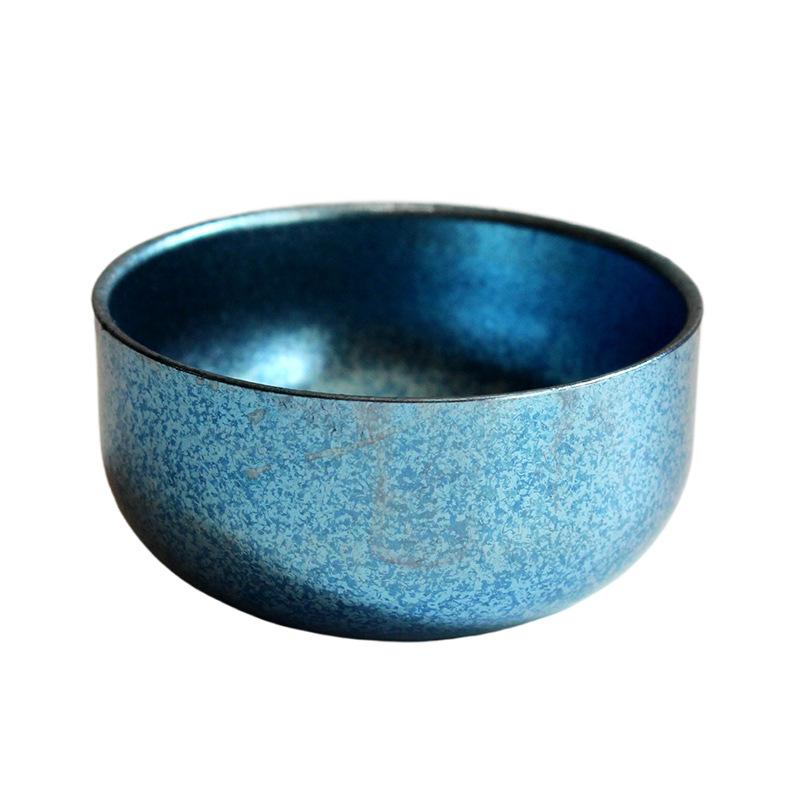 Titanium Cup Pure Titanium Tea Cup 50ml Outdoor Camping Portable Tea Set Portable Storage Double Layer Anti Scalding Lightweight