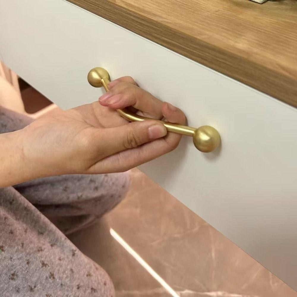 Modern Zinc Alloy Wardrobe Door Handle Single Hole Nordic Minimalist Cabinet Knob Door Knobs Furniture Hardware