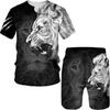 16 summer new fashion 1D lion print men's sportswear 1-piece wholesale