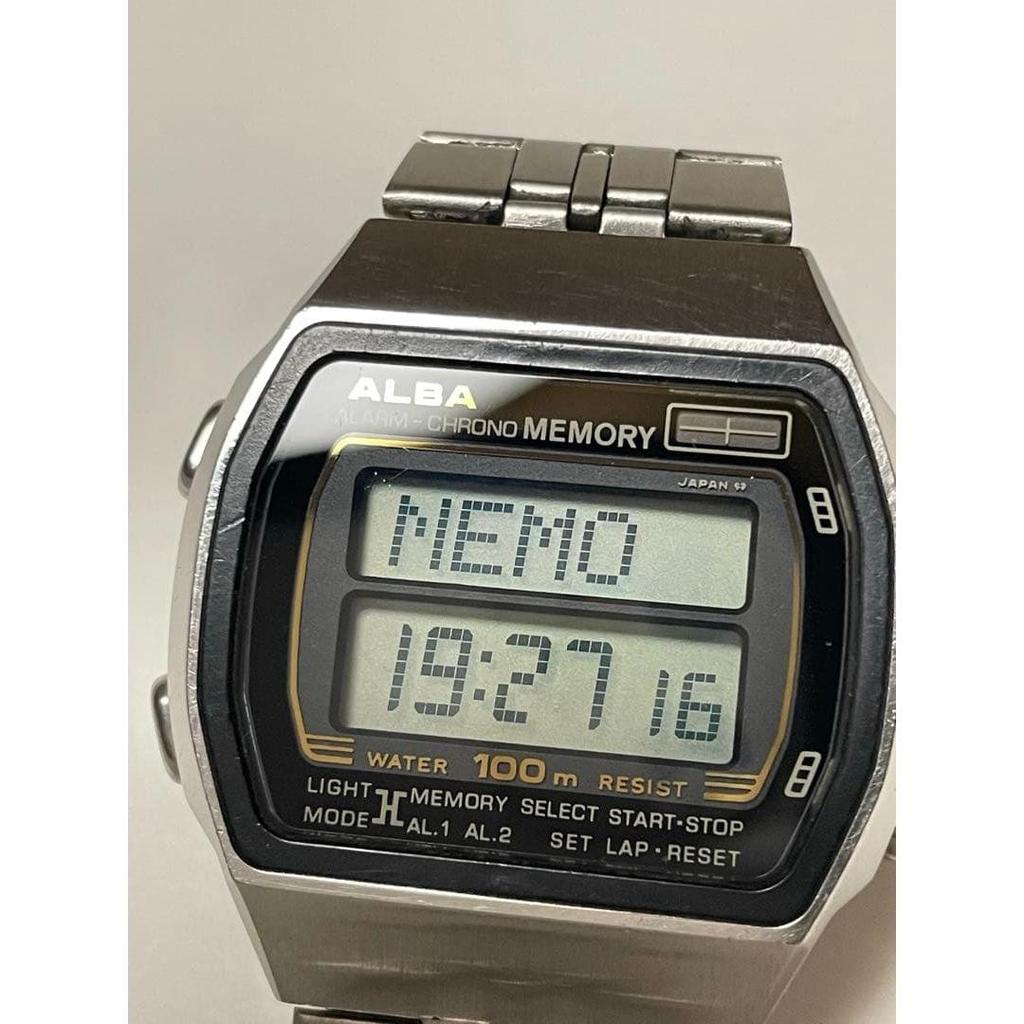 Used ALBA ALARM-CHRONO MEMORY SEIKO Y771-502A