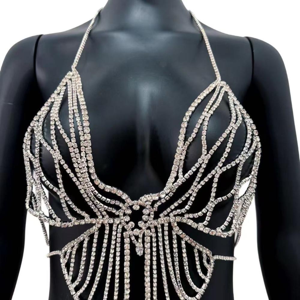 Diamond Butterfly Design Body Chain