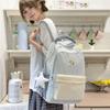 Junior High School Student Schoolbag Women's Backpack Color Contrast Backpack