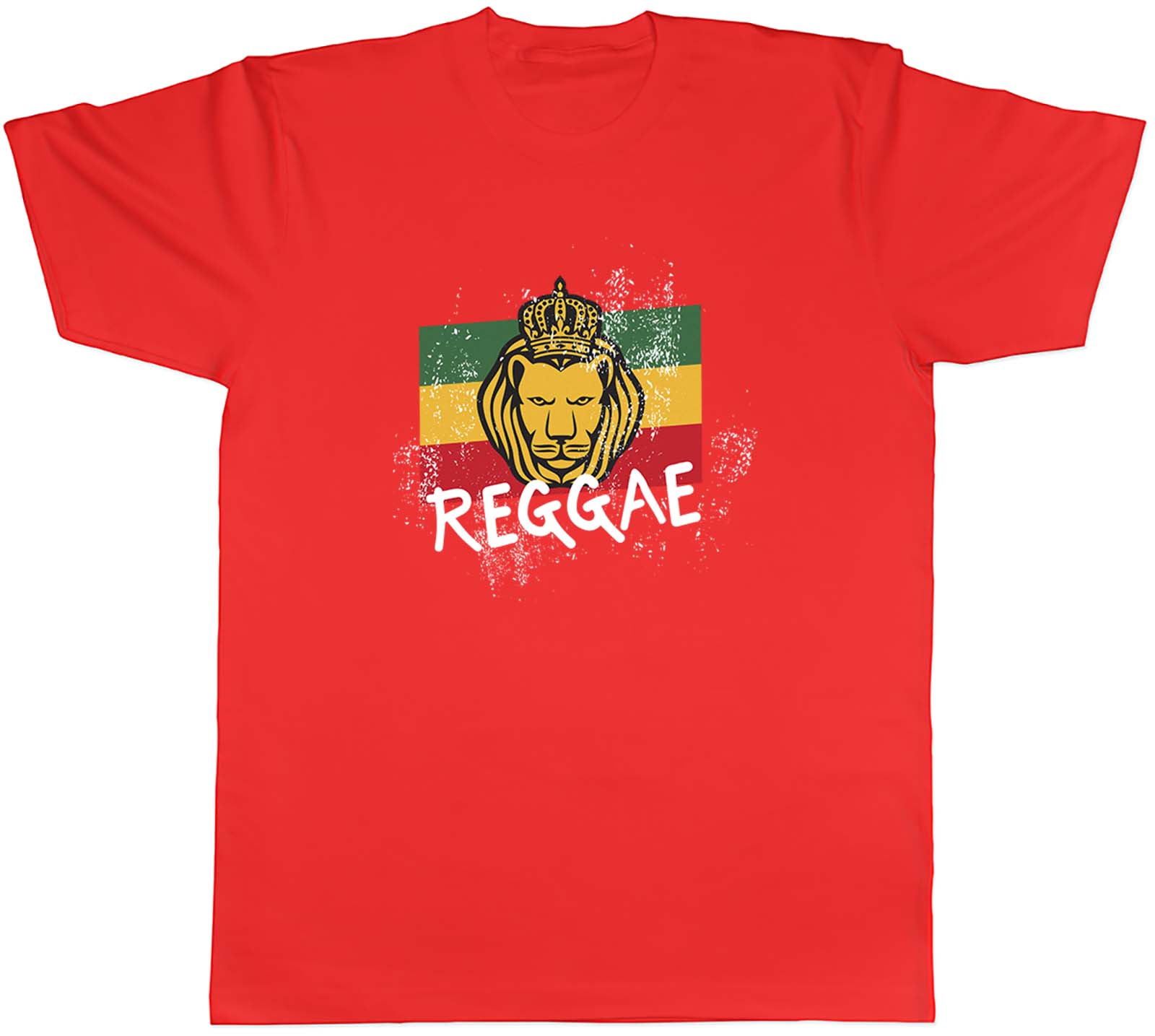 Jamaican Reggae Flag Lion Mens Unisex TShirt Tee Gift S