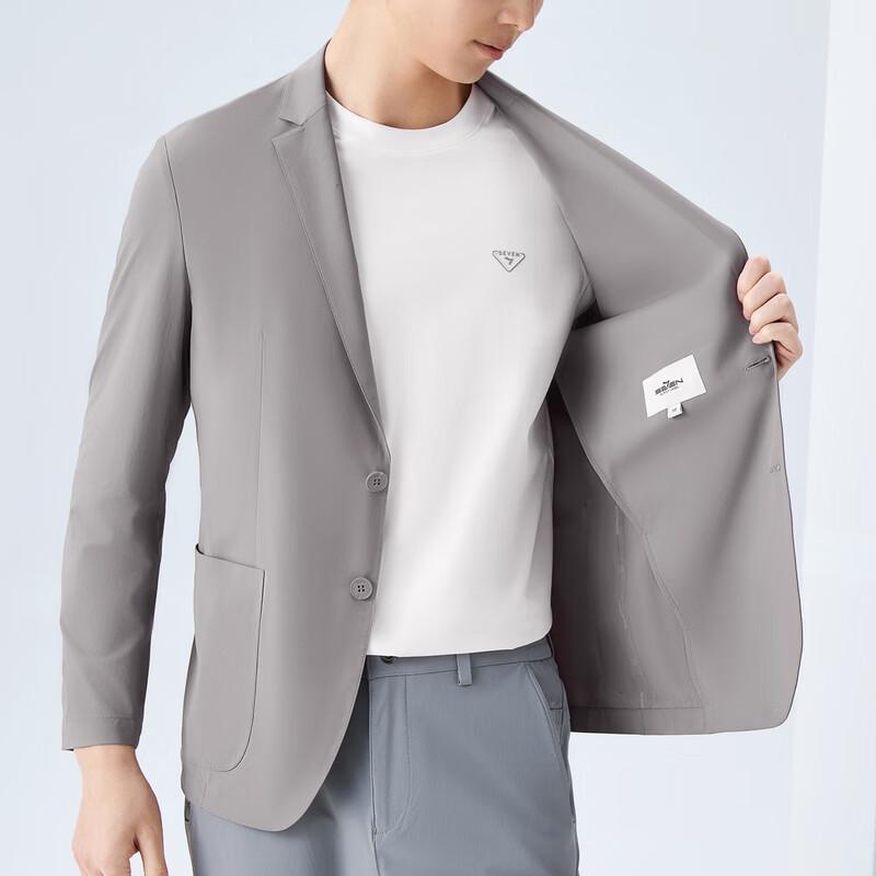 SEVEN Men's Lightweight UV50+ Sun Protection Casual Suit Jacket