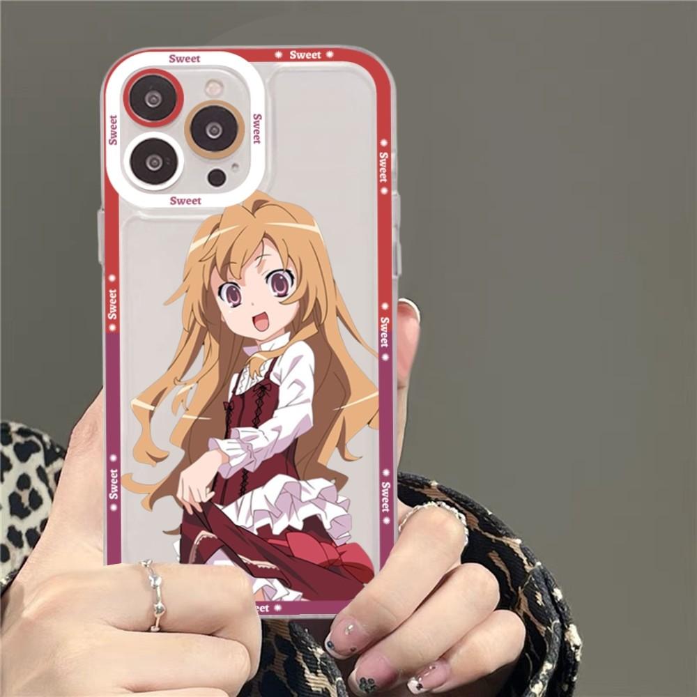 Toradora Taiga Aisaka Anime Phone Case For iPhone 15 11 12 13 14 Mini Pro Max XR X XS TPU Clear Case