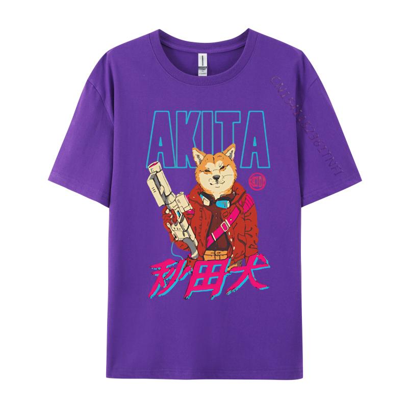 Adult Latest Printing Tops  Tees Cotton Top Tshirts Akita Neo Tokyo Tshirt Vintage Tshirt Brand T Shirt