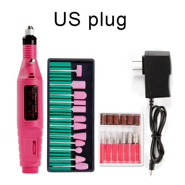Professional Manicure Machine Electric Nail Drill Bits Pedicure Ceramic Cutter Gel Polish Remover Tool