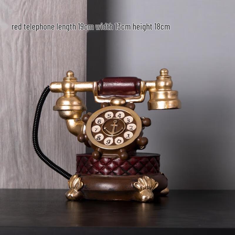 Ретро Декоративный Красный Телефонный Орнамент