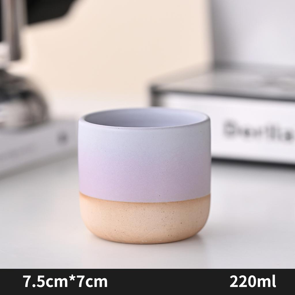 Restoran Fırın Kahve Kupası Japon Seramik Kupalar Kahve Kupaları Büyük Su Kupası Japon Basit Degrade Kupa Bardak Mutfak