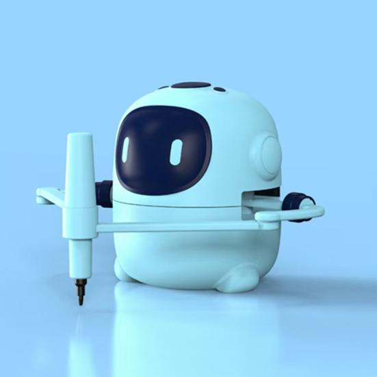 Kids Automatic Drawing Robot Toy with 100 Cards Interactive Educational Painting Robot Learning Toy Teaching