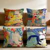 H-Henri MatisseS Painting Cushion Cover Home & Car Multi-Scene Pillow Cover - Reversible, Soft & Durable for Daily Use