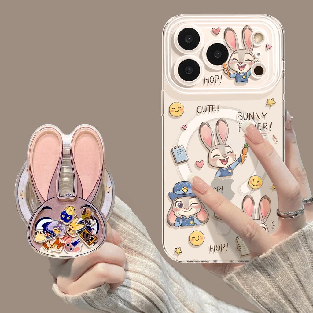 Carrot Rabbit Suitable for 17 Magnetic Holder Soft Cute Phone Case