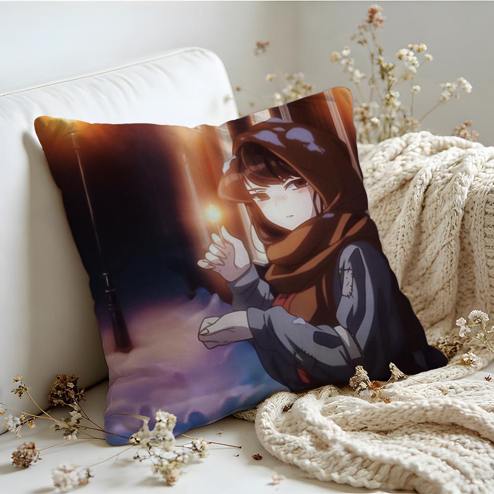 Cushion Cover KKomi Cant Communicate Linen SkinFriendly Soft Decorative Case for Sofa Home Decor Pillow Cover