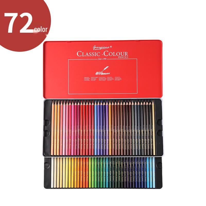 Giorgione 36/72 Oil-Based Triangular Colored Pencils Set for Students, Thick Barrel, Cartoon Design.