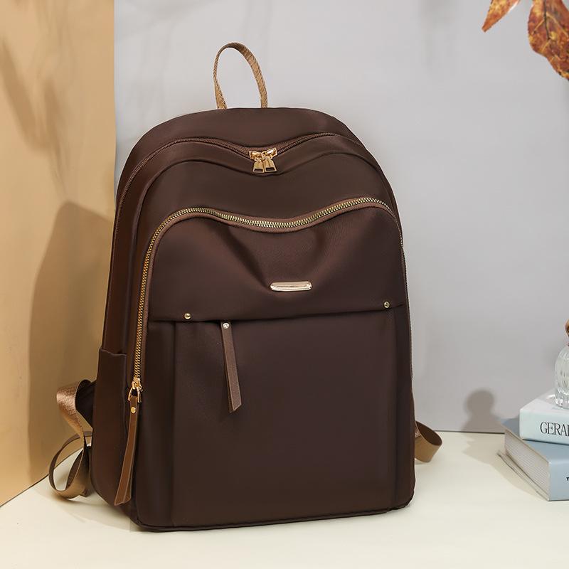Schoolbag1011 Women's New Oxford Cloth Backpack Casual Anti-splashing Light Versatile Travel Bag Canvas Student School Bag