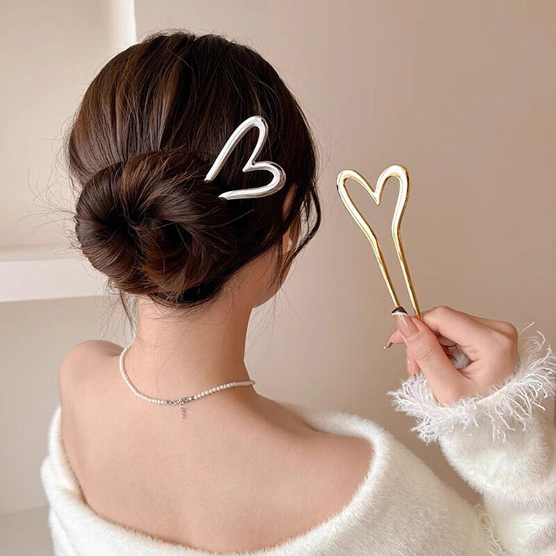 Heart Hairpin Updo U-Pin Hairpin DD-13088