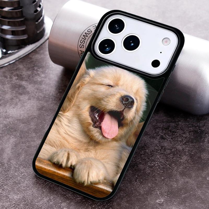Labrador collage Cute Puppy Print Phone Case for iPhone 17 16 15 Pro Max Air 14 13 12 11 Plus Shockproof Capa Cover