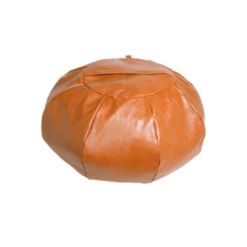 

Foldable Waterproof Pu Leather Laundry Storage Bag Large Capacity Dustproof Handheld Modern Minimalist Laundry Organizer Pumpkin коричневый