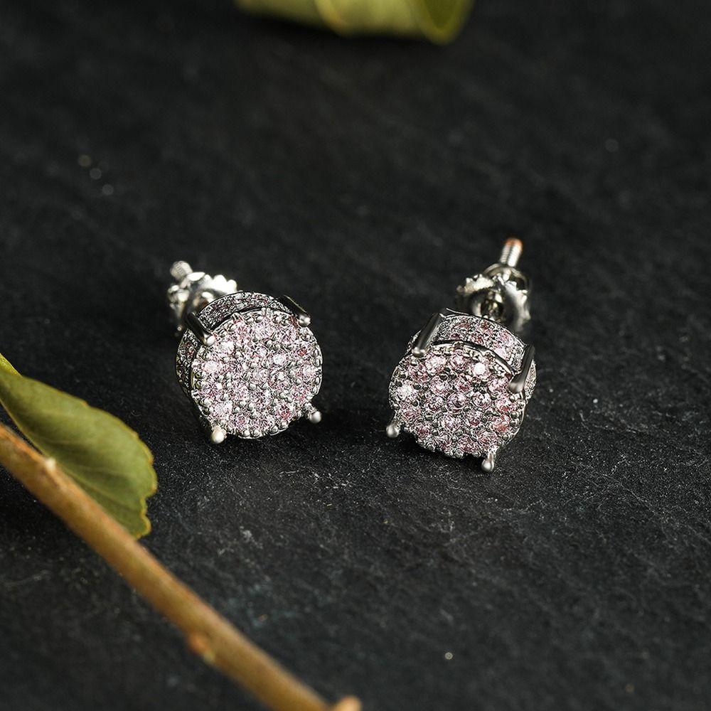 Gift Niche Design Rhinestone Women Stud Earrings Ear Studs Men Earrings Korean Style Earrings