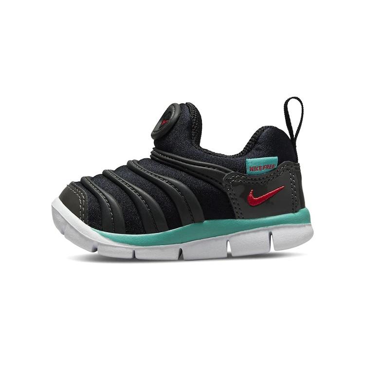 (TD) Nike Dynamo Free Low-Top Running Shoes Black/Blue Baby 343938-029 EU 21