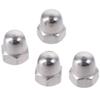 10Pcs Silver Dome Head Nuts M6 Thread Dia Acorn Cap Nuts Practical Hardware Nuts  Fasteners