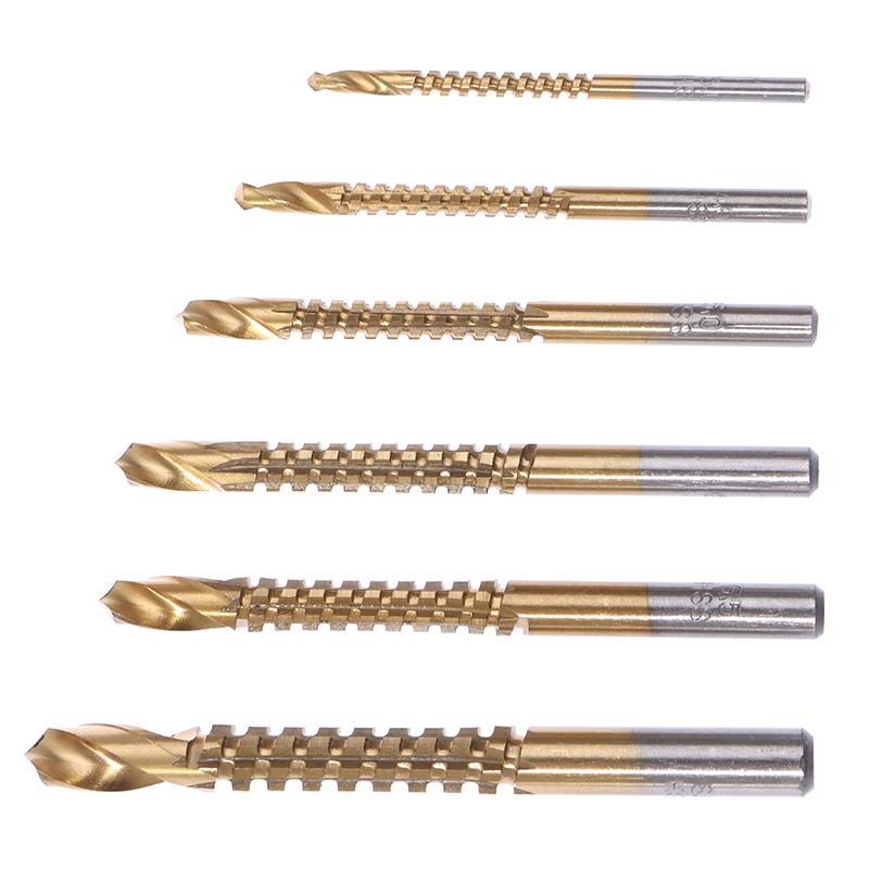 6Pcs Cobalt Left Hand Drill Bit Set Screw Metric Composite Tap Drill Bit Tap