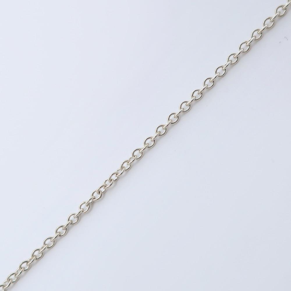 TIFFANY&Co. Double loop Necklace Elsa Peretti Silver925 2.5g Women Used