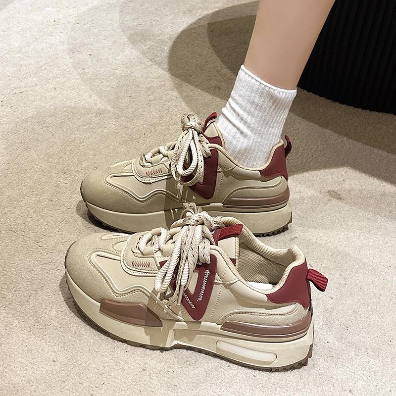 Damesko Mote Vår Nye Snøresko Damer Vulkaniserte Sko Sklisikre Fritidssko Komfortable Sko Zapatos Mujer