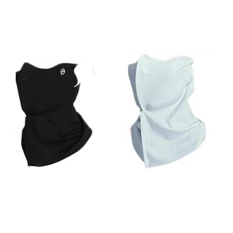 1/2 Pieces Women Summer UV Protection Neck Scarf Ice Silk Face Mask Cover Outdoor Wrap Cover Sports Cycling Sun Proof Sunscreen Dustproof