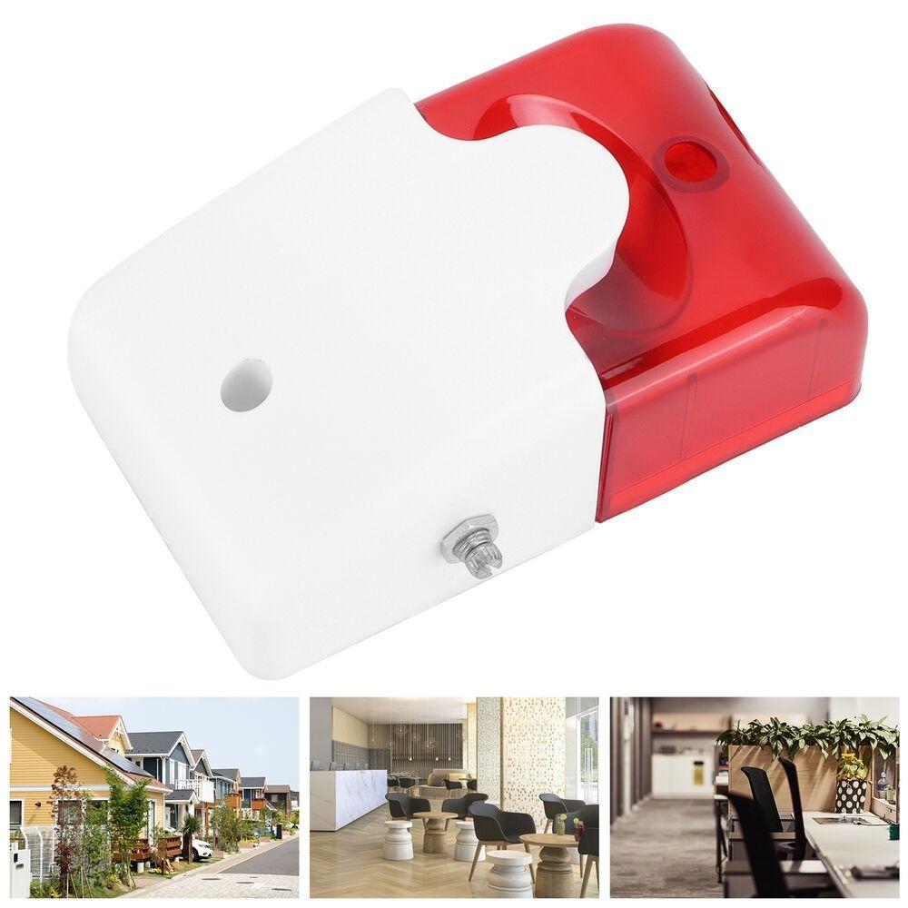 

Новый для офисных зданий ABS регулируемый звуковой сигнал звуковой световой сигнализации проводной 12 В постоянного тока детекторы тревоги