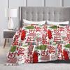 Christmas Blanket Warm Soft Street Trend Plush Bedding Throws For Outdoor Picnic Flannel Bedspread Bed Cover