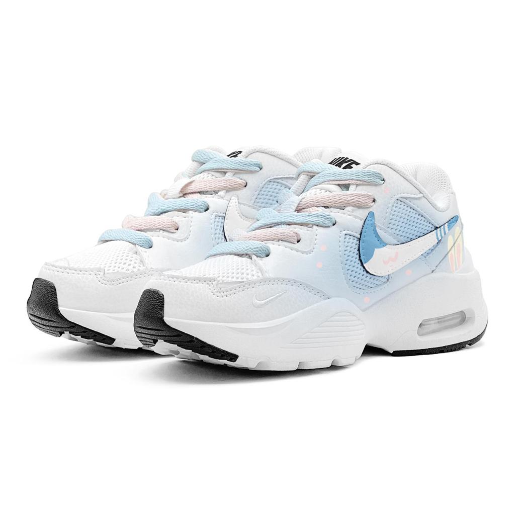 Nike Air Max Fusion Abrasion Resistant Abrasion Resistant Low Top Running Shoes Women's Blue Pink CJ1671-100(TeamS2-S-BOX)