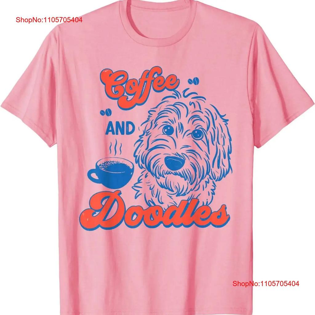 Coffee And Doodles Funny Doodle Club Pet Lover Design T Shirt Vintage Homme Graphic