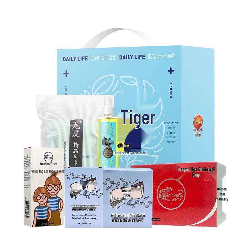 Набор из 6 предметов для летнего охлаждения и снятия зуда «Дракон Тигр»