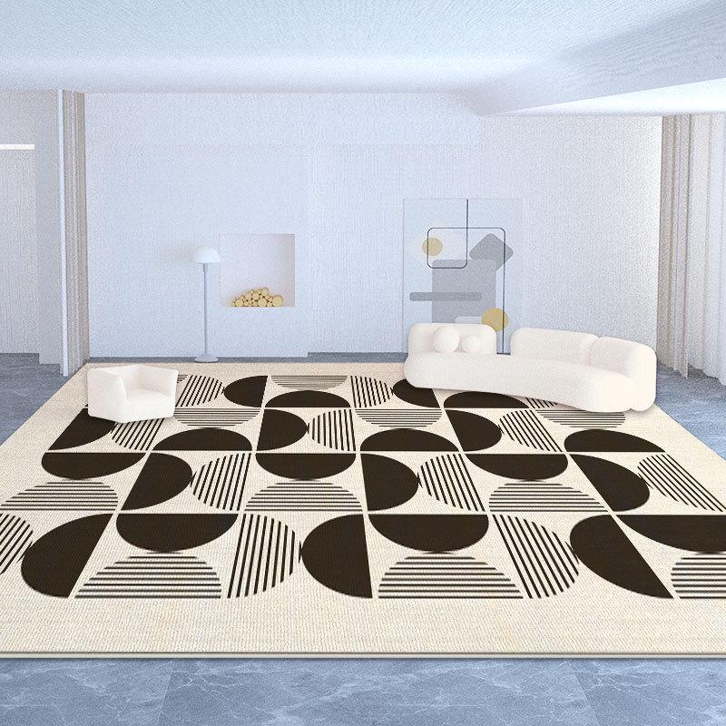 Französischer Cremeteppich, Wohnzimmersofa, Couchtisch, Retro-Modernes Zuhause, Schlafzimmer Kleines Rotes Buch, Bettdecke.