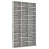 CD Cabinet Concrete Grey 102 X 16 X 177.5 Cm Engineered Wood