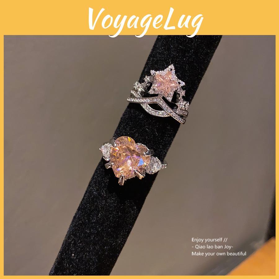 Zirkon Herz Offener Ring Für Damen Mit Zirkonia Schmuck Modeaccessoire
