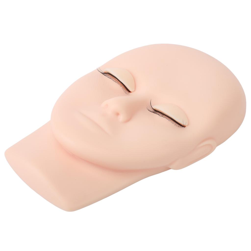 Lash Mannequin Head Reusable   Rubber Replaced Eyelids Mannequin Head for Lash Extension Practice