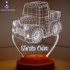 3D Anpassningsbara/ Nattlampor med lastbilstema Barn Estetisk rumsinredning Coola lampor Estetisk rumsinredning Födelsedagspresenter