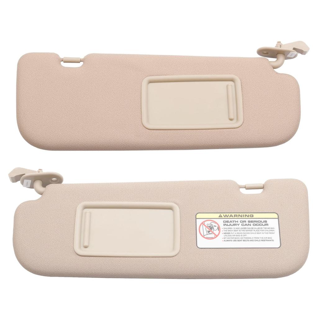 Grey Beige Left and Right Sun Visors For Hyundai Elantra 2011 2012 2013 2014 2015 Replacement #852103X000TX