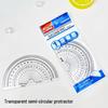 10cm Semicircle Plastic Protractor Ruler 8003 for Students