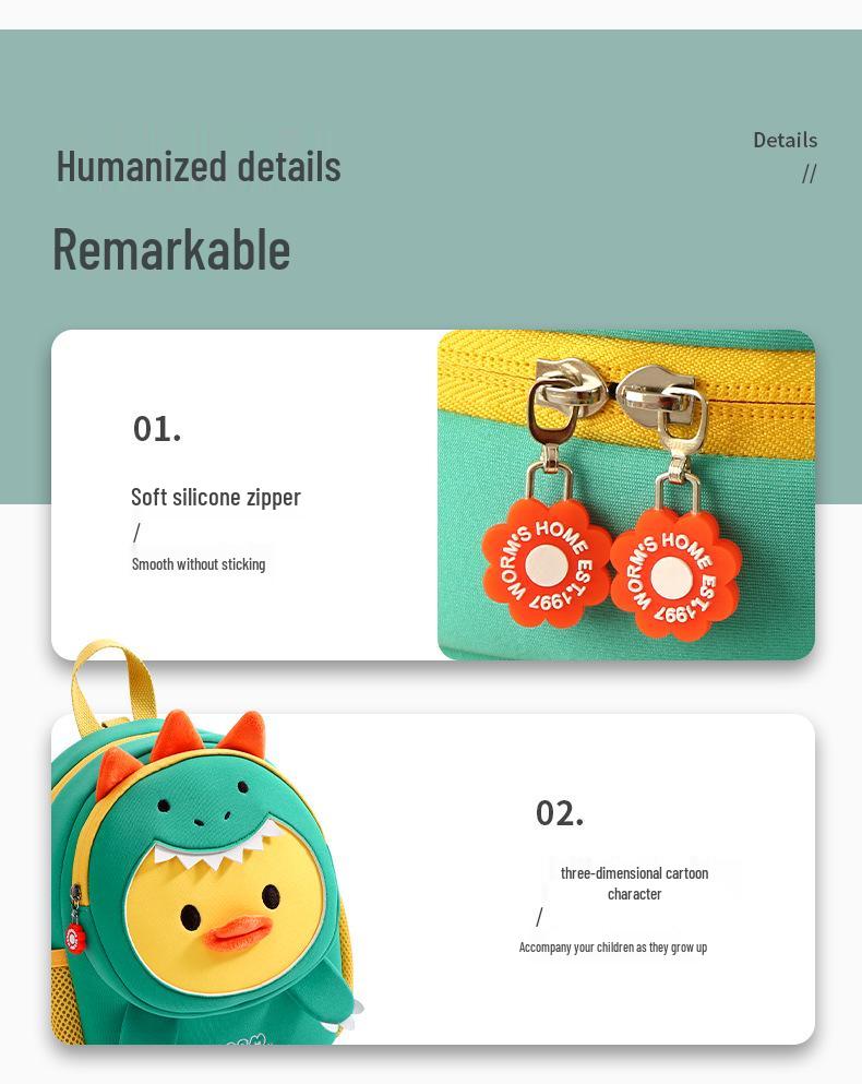 Adorable Animal Backpack for Toddlers 1-3 Years: Perfect for Kindergarten, Senior, and Junior Classes