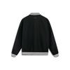 Li Ning Color Block Logo Loose Knit Jacket Men Jacket Black AJDT017-2