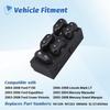 Power Window Control Switch Master Door Button Compatible With 2003-2008 Ford Crown Victoria/F150/Expedition, 06-08 Lincoln Mark LT, 03-08 Mercury