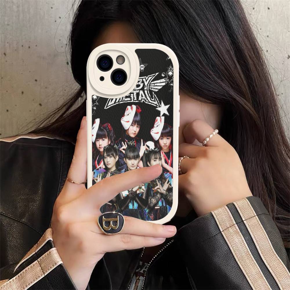 

Japanese B-BABYMETAL Band Phone Case For IPhone 16 15 14 13 12 11 Pro Max Plus Leather Shockproof Cover iphone XS MAX
