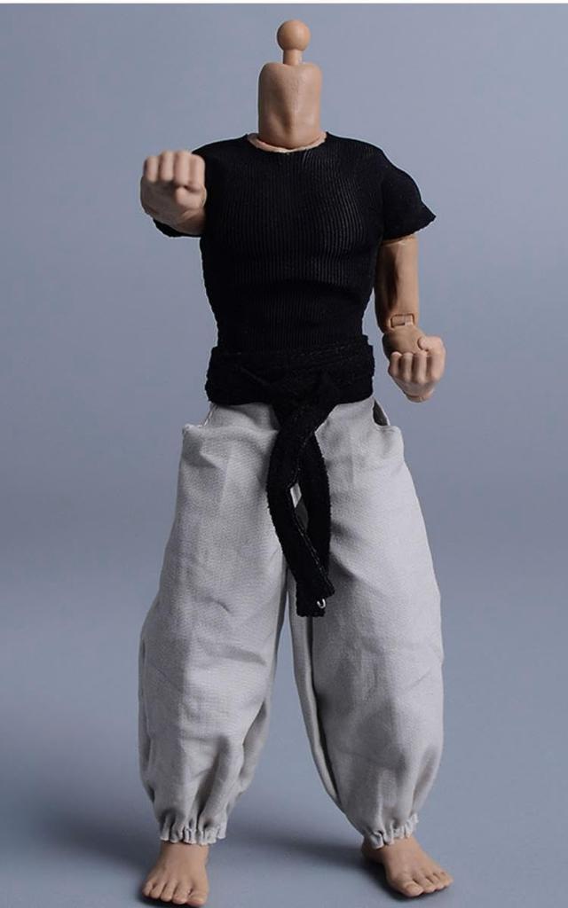 HiPlay ATStory 1/12 Scale Combat Suit 06FS047C T-Shirt, Belt, and Pants for Articulated Action Figures, Compatible with TBLeague Bodies
