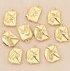 Liangfei European & American 18K Gold-Plated Envelope Love Letter Pendant - Handmade Creative Couple Jewelry Accessory