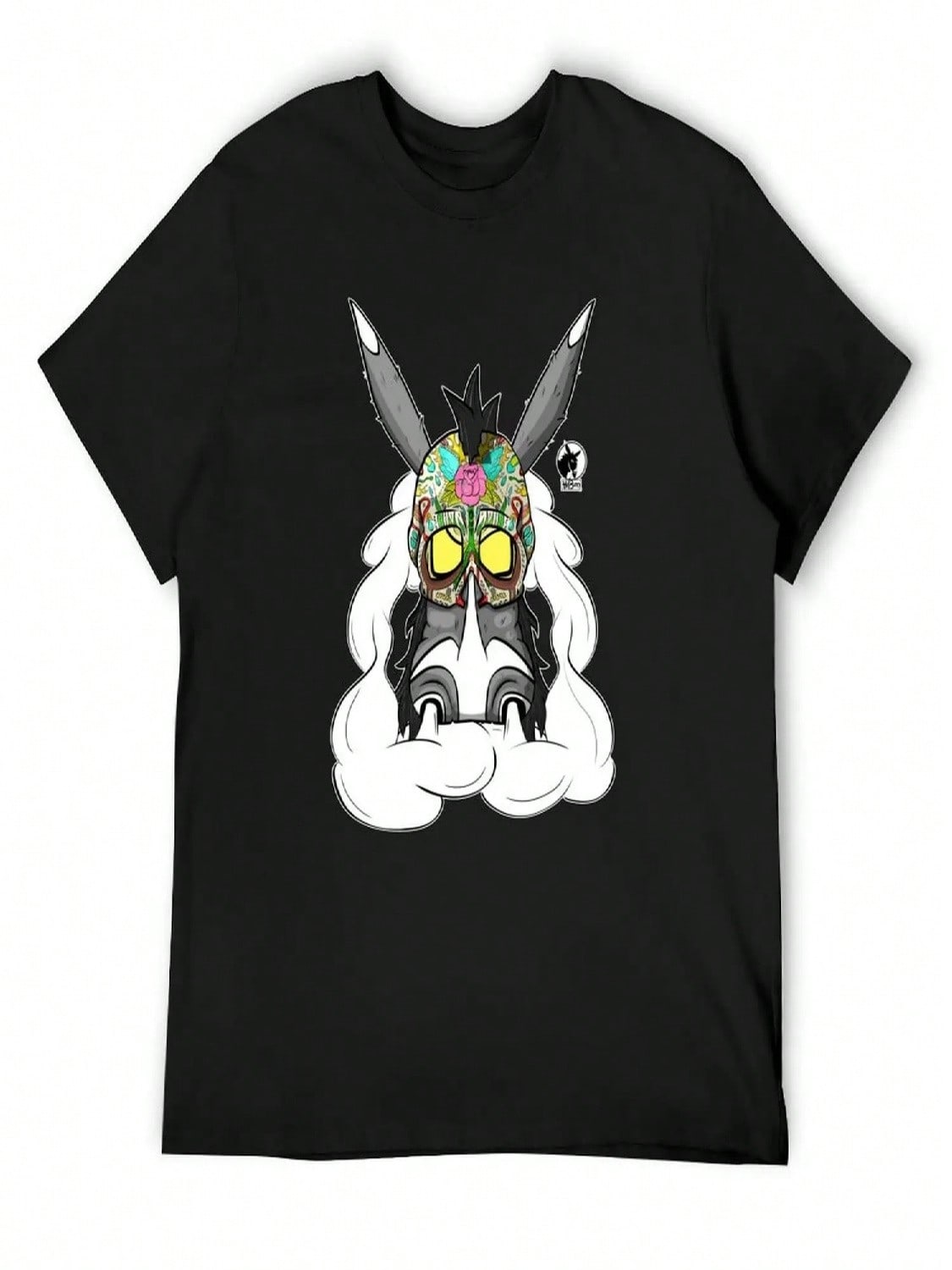 (H)El Calavera T-Shirt Hippie Clothes Funny T-Shirts Anime Clothes unisexs Cotton T Shirts S разноцветный
