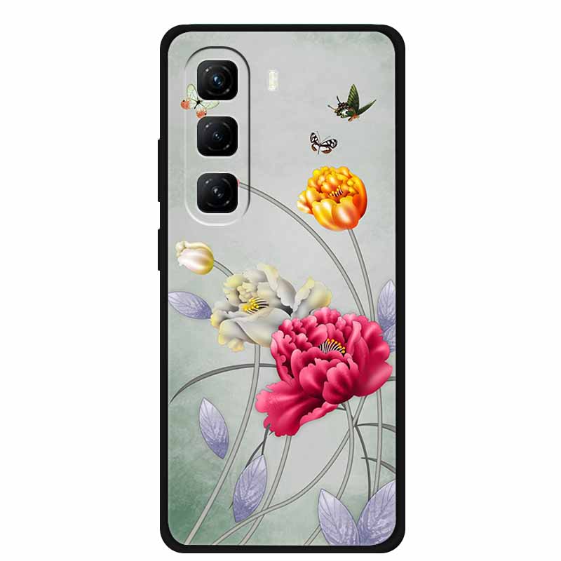 For Infinix Hot 60 Pro+ Case Cool Cartoon Soft Silicone TPU Black Cover For Infinix Hot 60 Pro Plus ShockProof Phone Case X6886